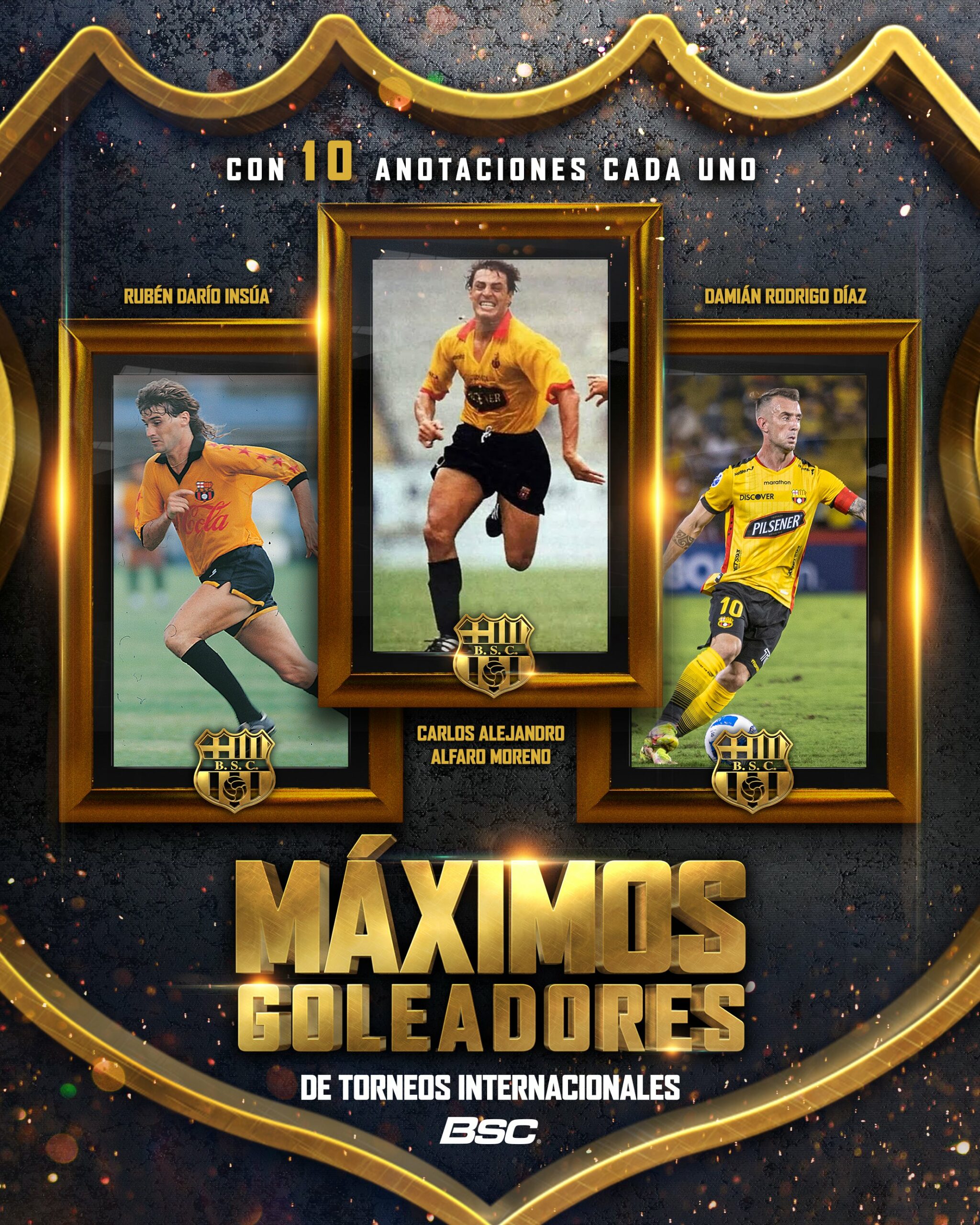 ¿Quién es el máximo goleador de Barcelona Sporting Club