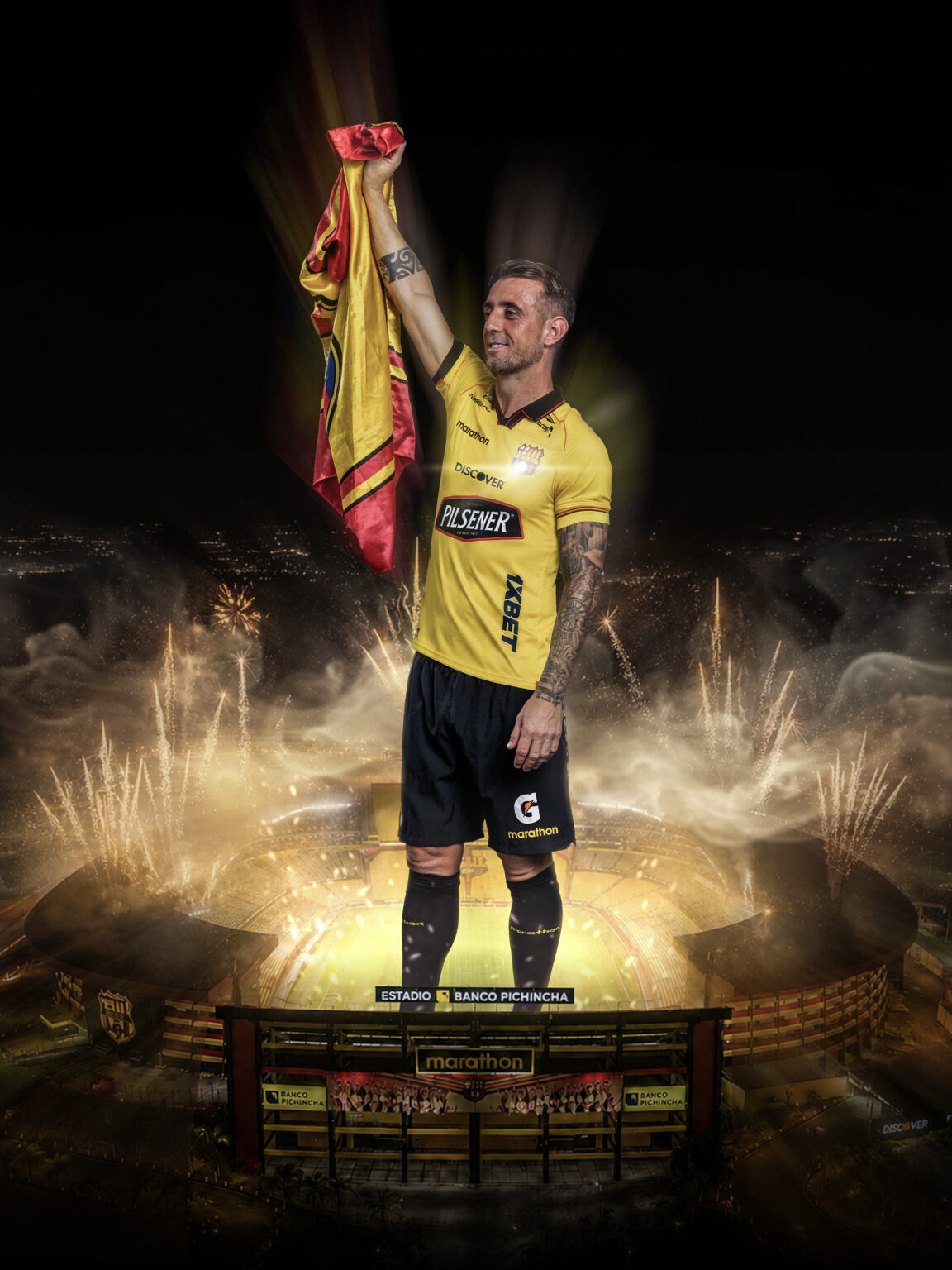 Damián Díaz en su regreso a Barcelona SC