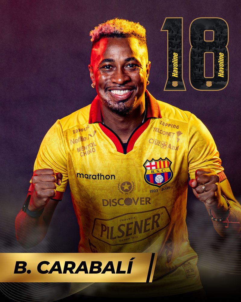 Bryan Carabalí, jugador de Barcelona